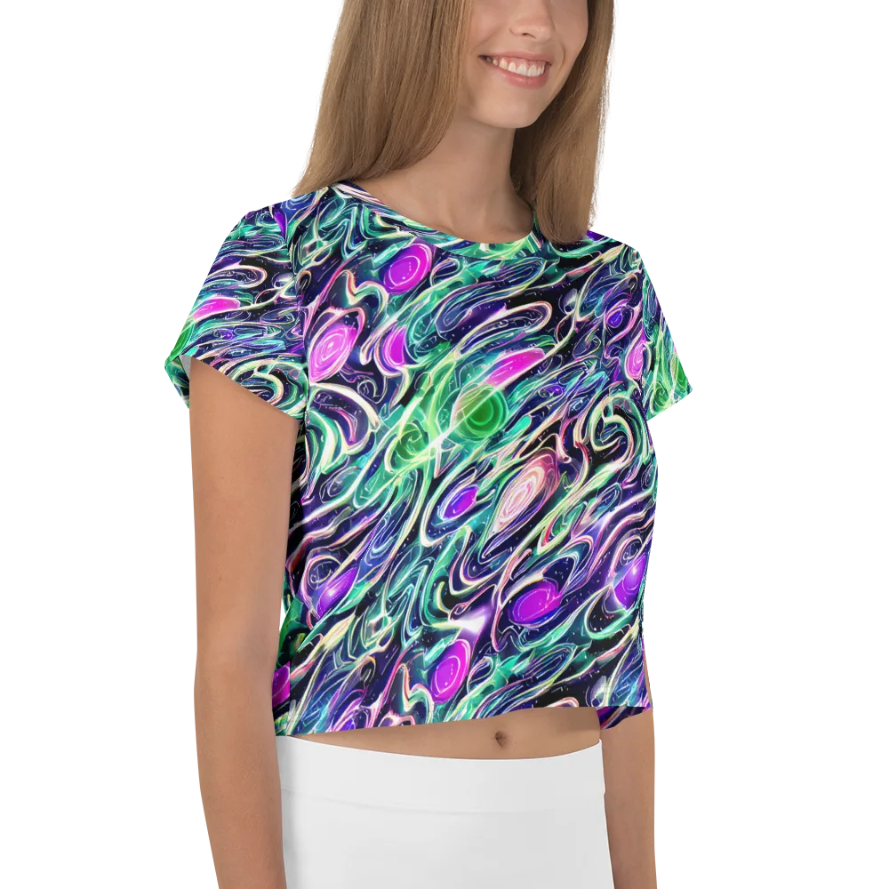 Infinite Afterglow on Crop Tee — Right