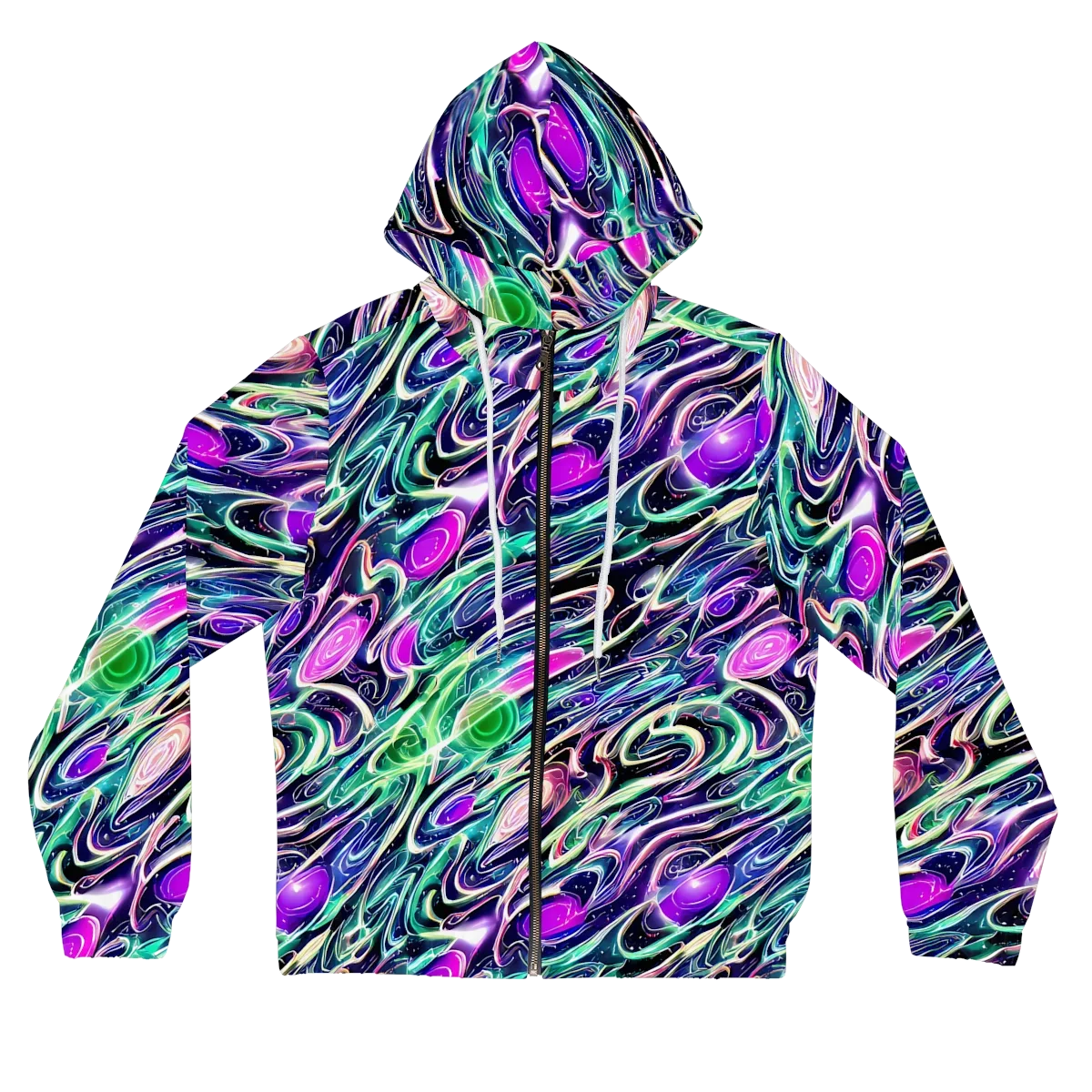 Infinite Afterglow on Women's Full-Zip Hoodie — Front