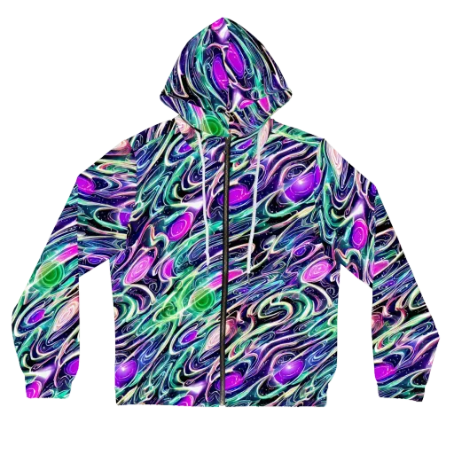 Infinite Afterglow on a Women's Full-Zip Hoodie