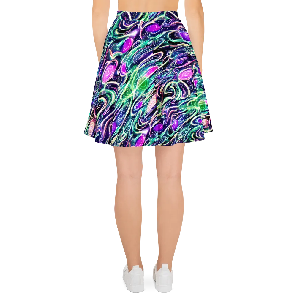 Infinite Afterglow on Skater Skirt — Back