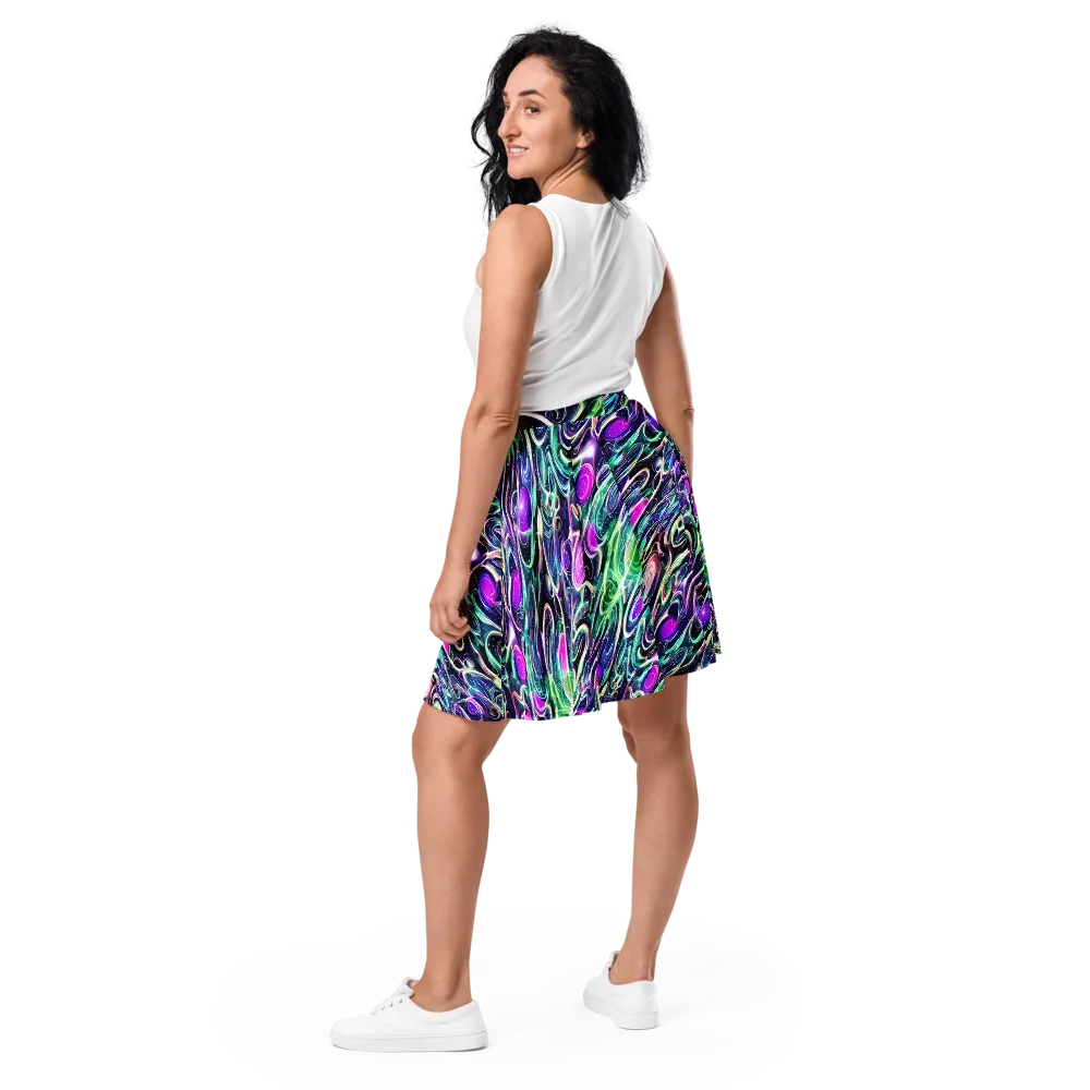 Infinite Afterglow on Skater Skirt — Back