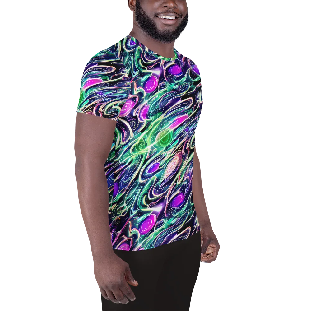 Infinite Afterglow on Men's Athletic T-Shirt — Right