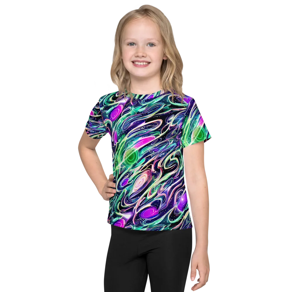Infinite Afterglow on Kids Crew Neck T-Shirt — Front