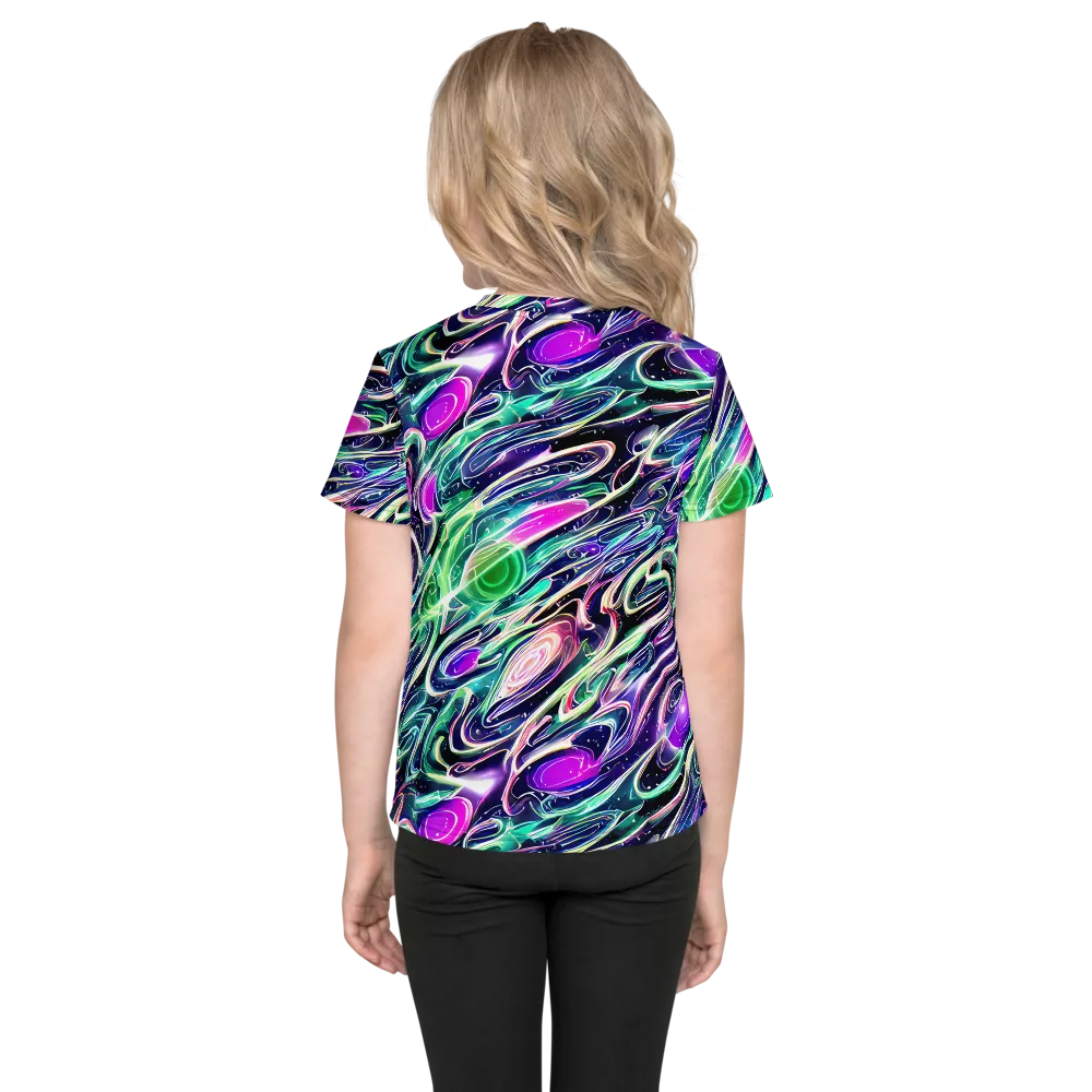 Infinite Afterglow on Kids Crew Neck T-Shirt — Back