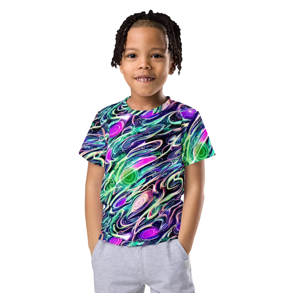 Infinite Afterglow on Kids Crew Neck T-Shirt — Front