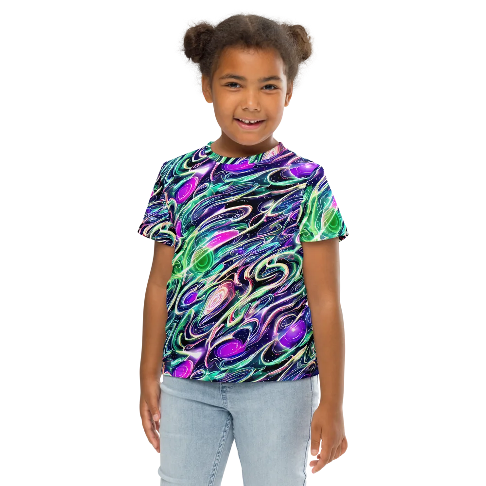 Infinite Afterglow on Kids Crew Neck T-Shirt — Front