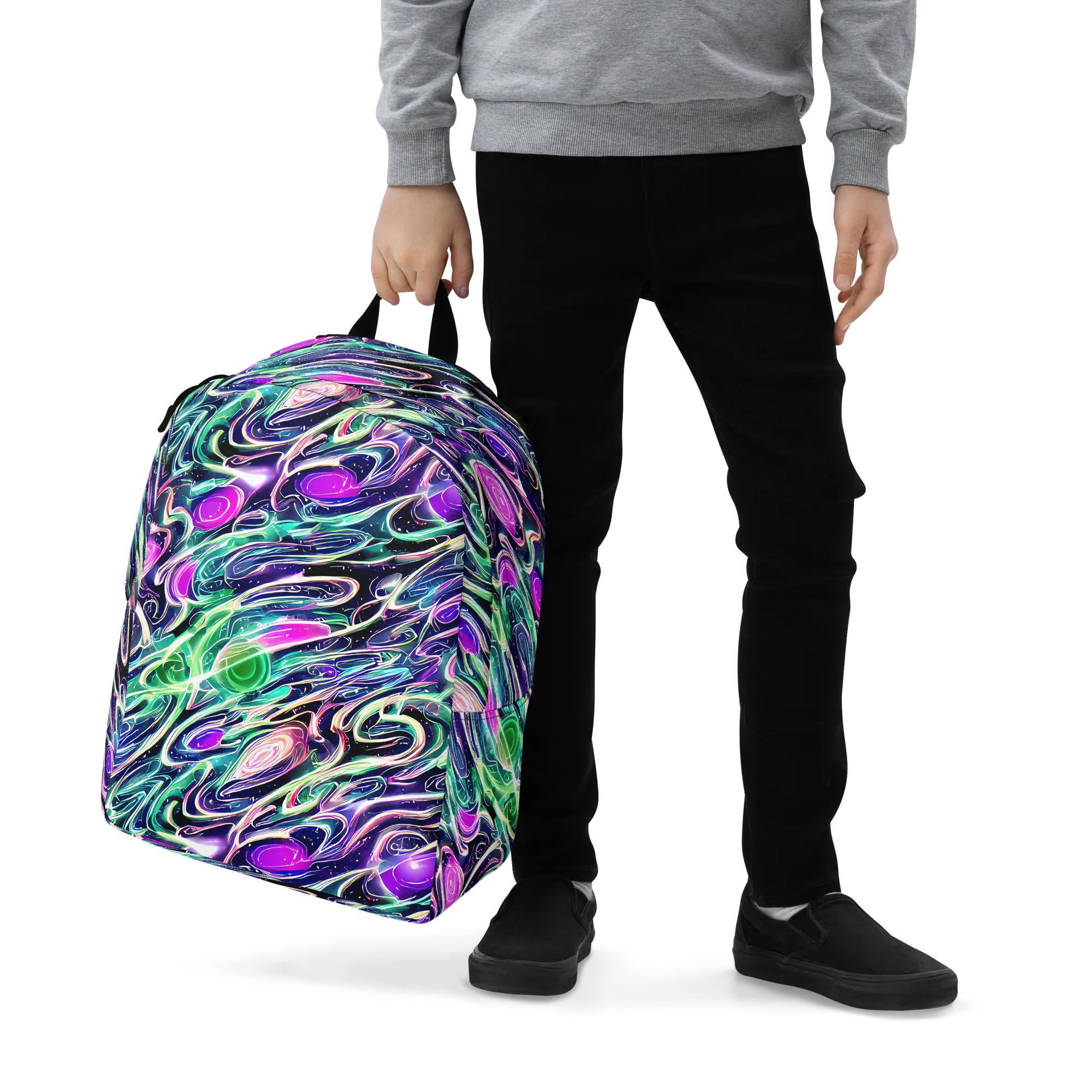 Infinite Afterglow on Minimalist Backpack — Zoomed-in