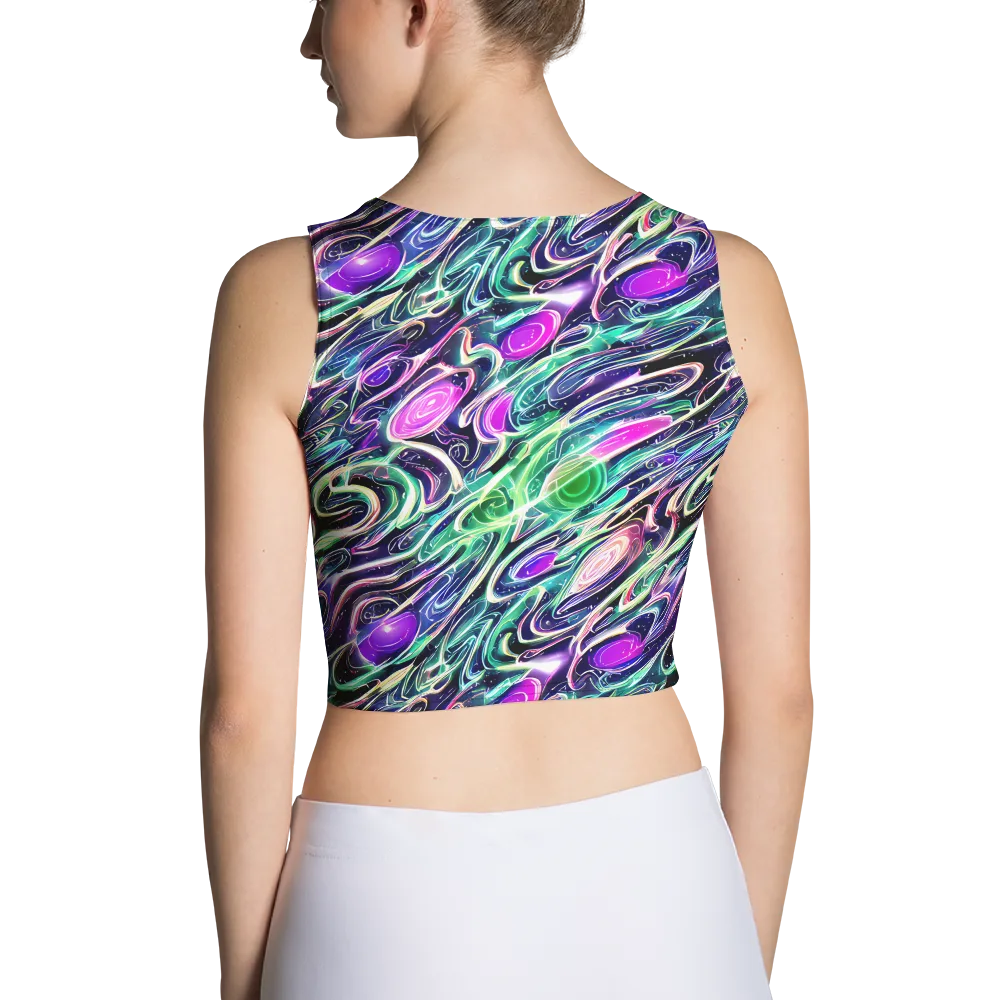 Infinite Afterglow on Crop Top — Back