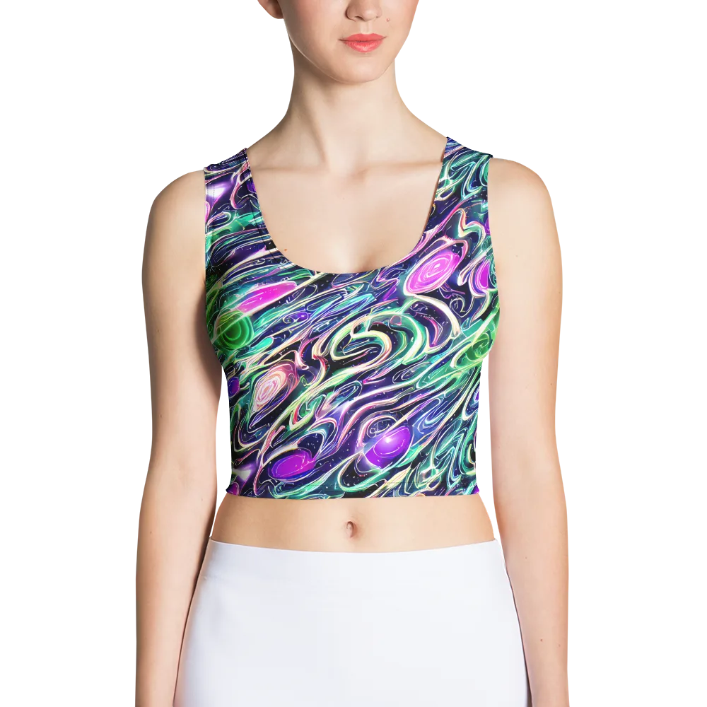 Infinite Afterglow on Crop Top — Front