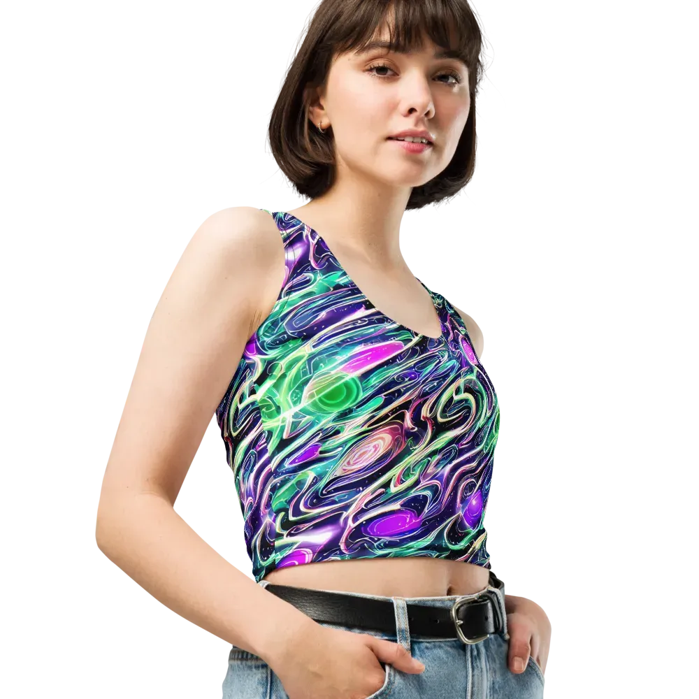 Infinite Afterglow on Crop Top — Right Front