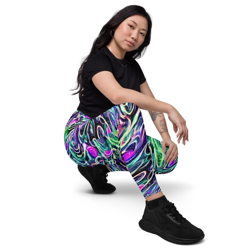 Infinite Afterglow on Leggings with Pockets — Right Front