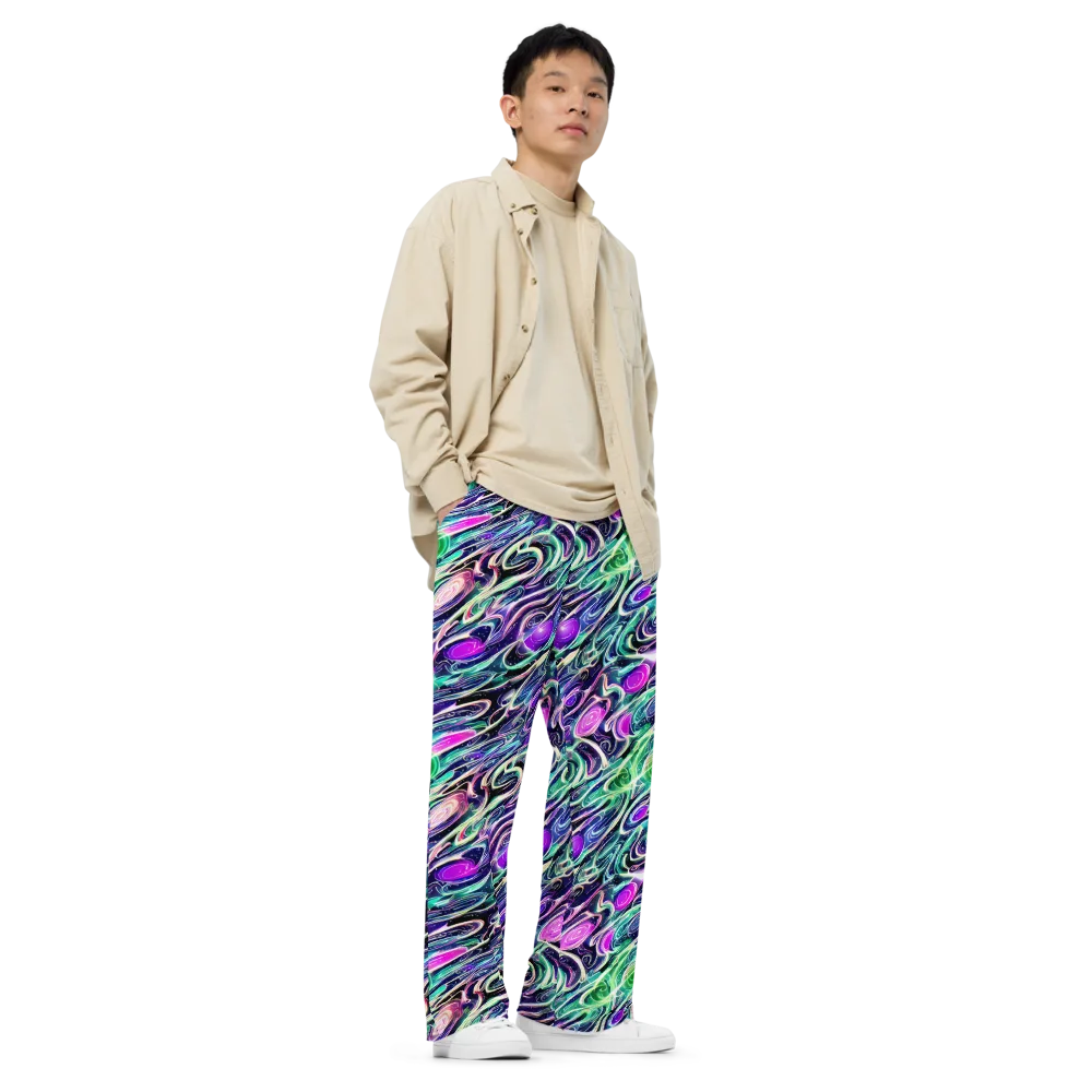 Infinite Afterglow on Wide-Leg Pants — Right Front