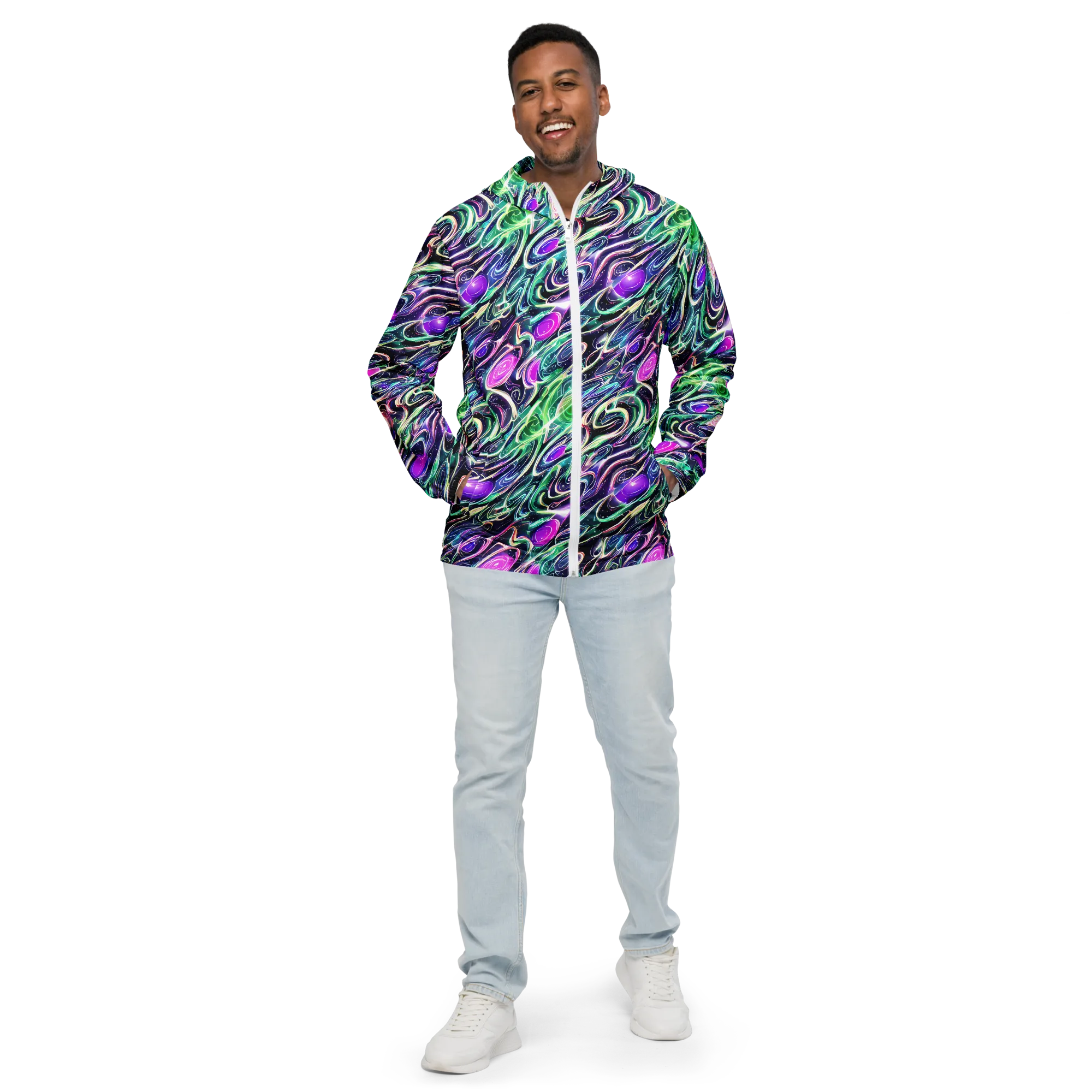 Infinite Afterglow on Men's Windbreaker — Front