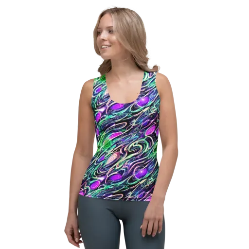 Infinite Afterglow on a Women's Tank Top