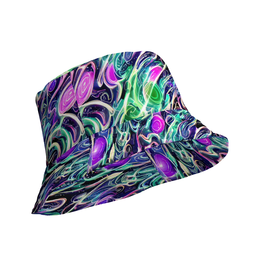 Infinite Afterglow on Reversible Bucket Hat — Product details Outside
