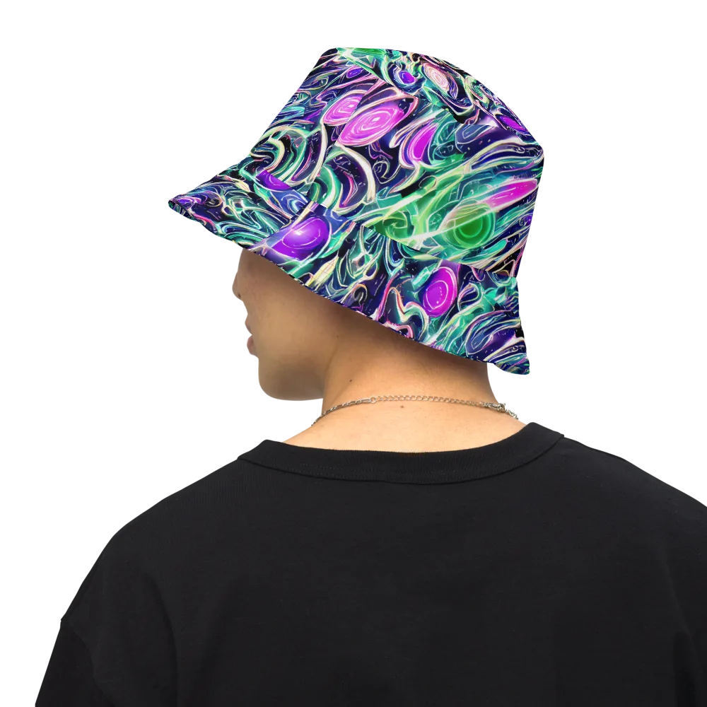 Infinite Afterglow on Reversible Bucket Hat — Back Inside