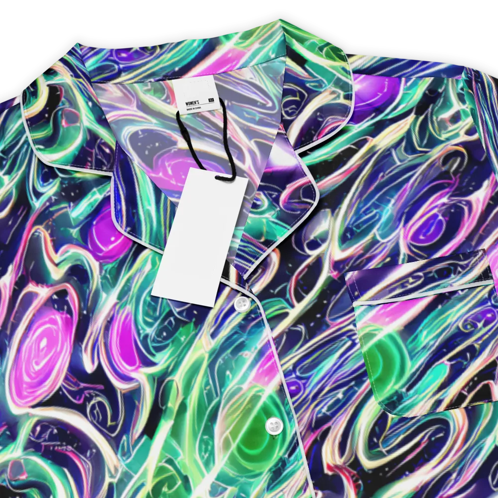 Infinite Afterglow on Women's Short Sleeve Pajama Top — Product details