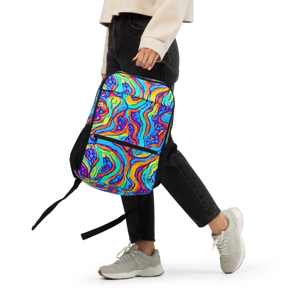 Tangerine Tempest on Utility Backpack — Front