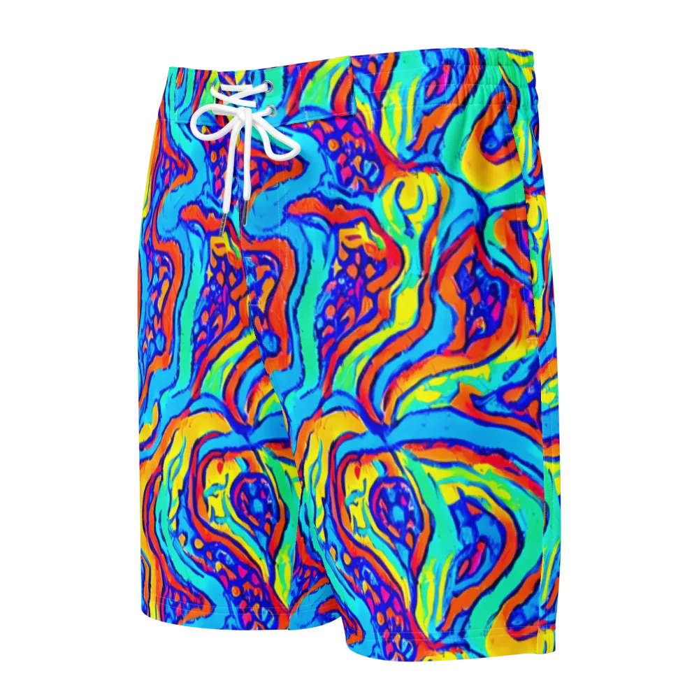 Tangerine Tempest on Men's Board Shorts — Front