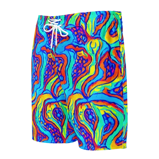 Tangerine Tempest on a Men's Board Shorts