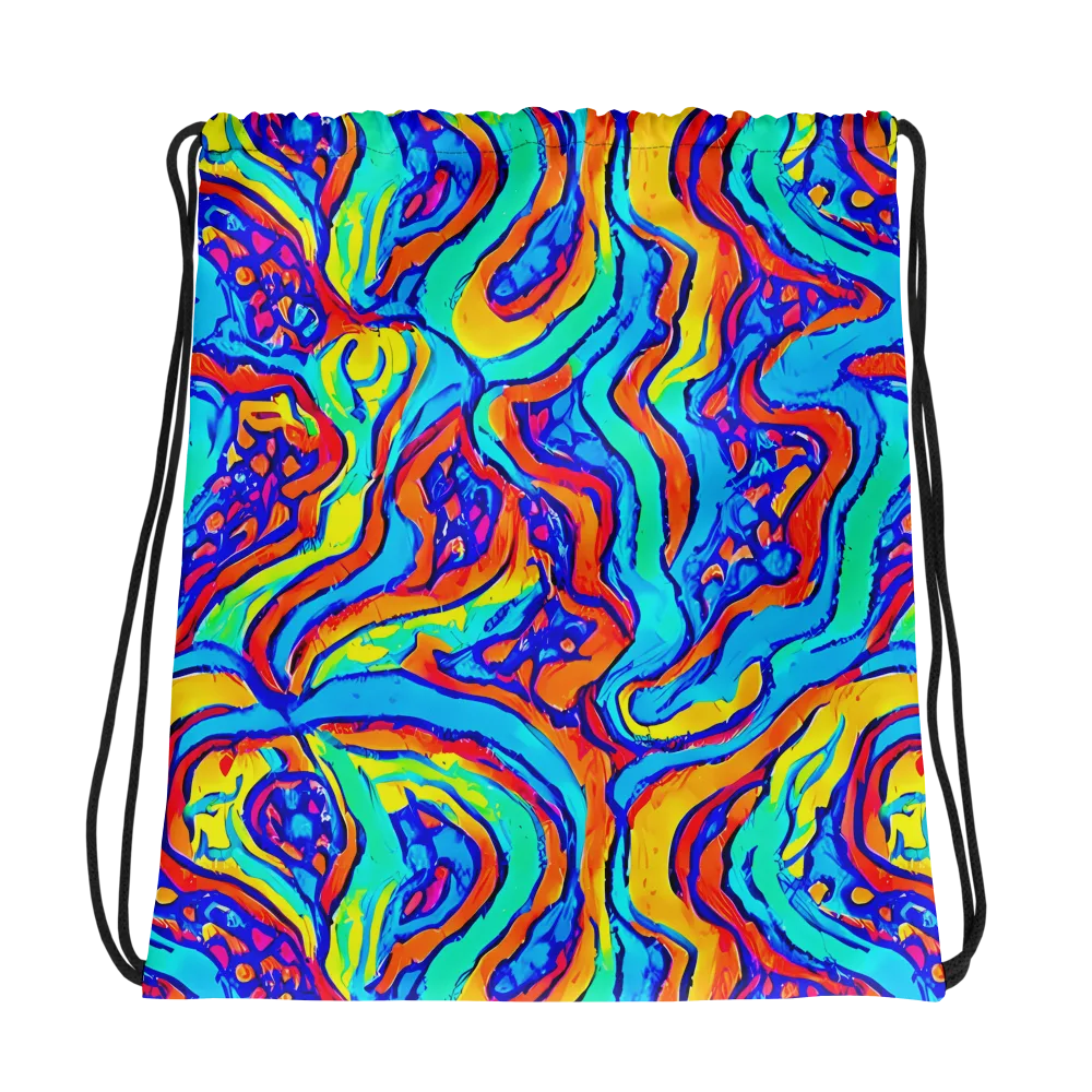 Tangerine Tempest on Drawstring Bag — Photo