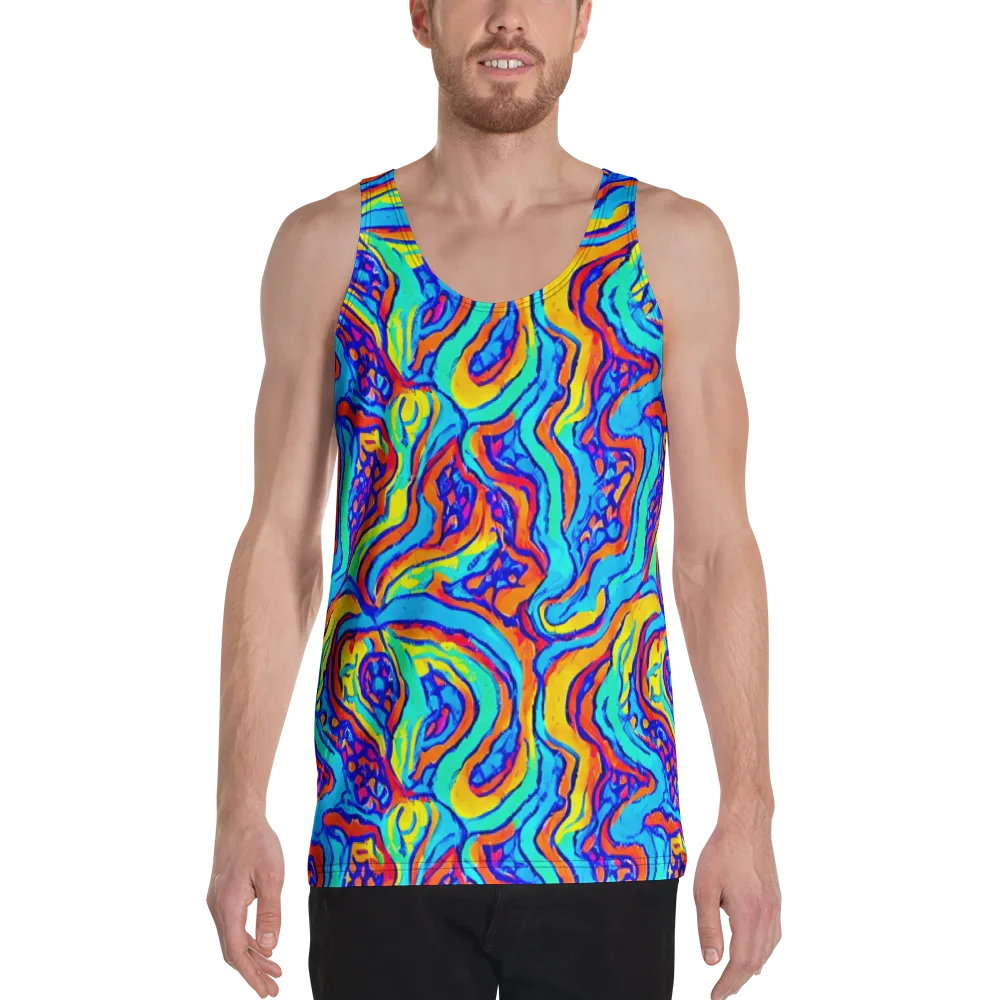 Tangerine Tempest on Men's Tank Top — Front