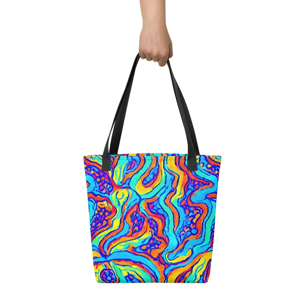 Tangerine Tempest on Tote Bag — Front