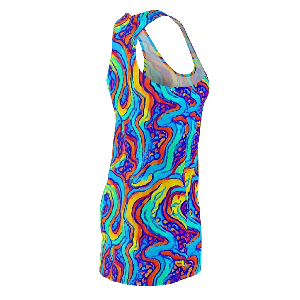 Tangerine Tempest on Racerback Dress — Back Side