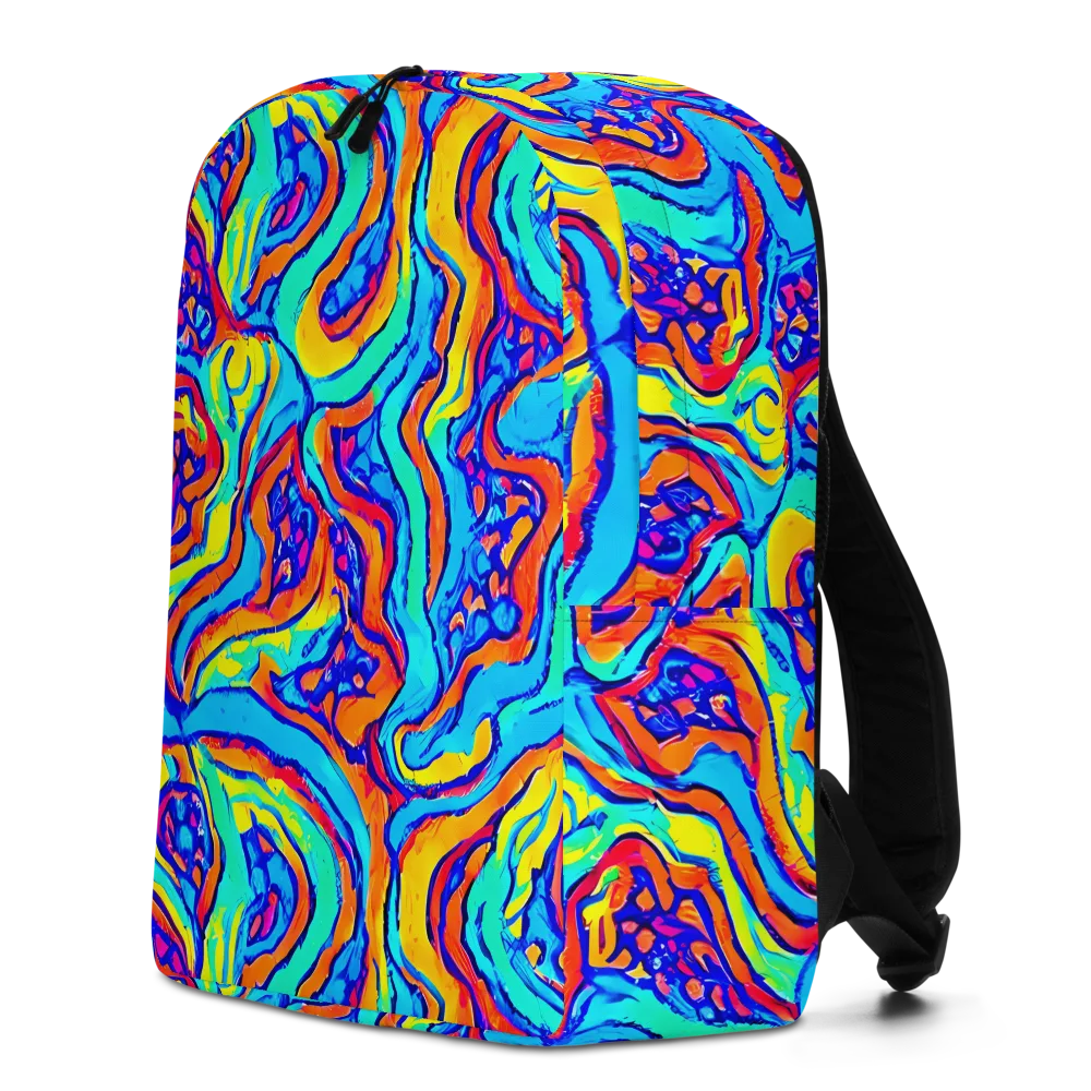 Tangerine Tempest on Minimalist Backpack — Left