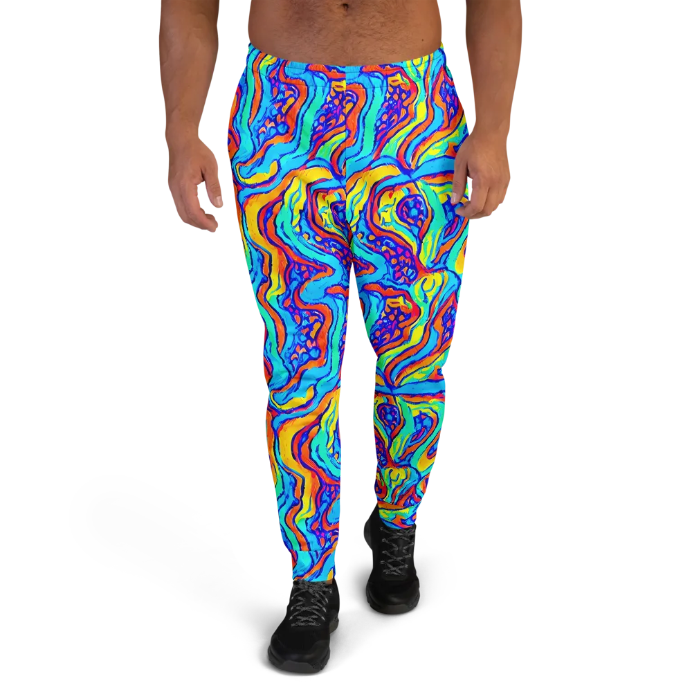 Tangerine Tempest on Men's Joggers — Front