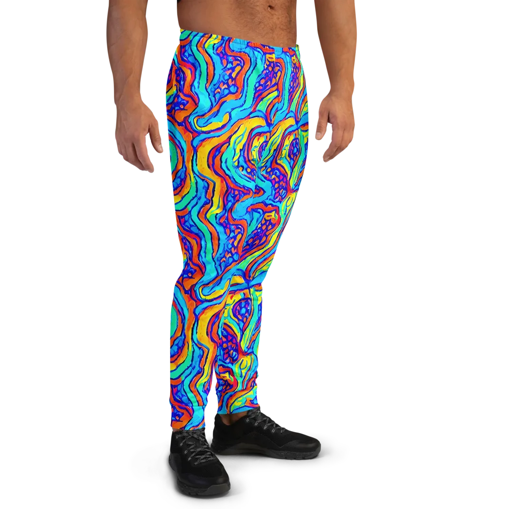 Tangerine Tempest on Men's Joggers — Right
