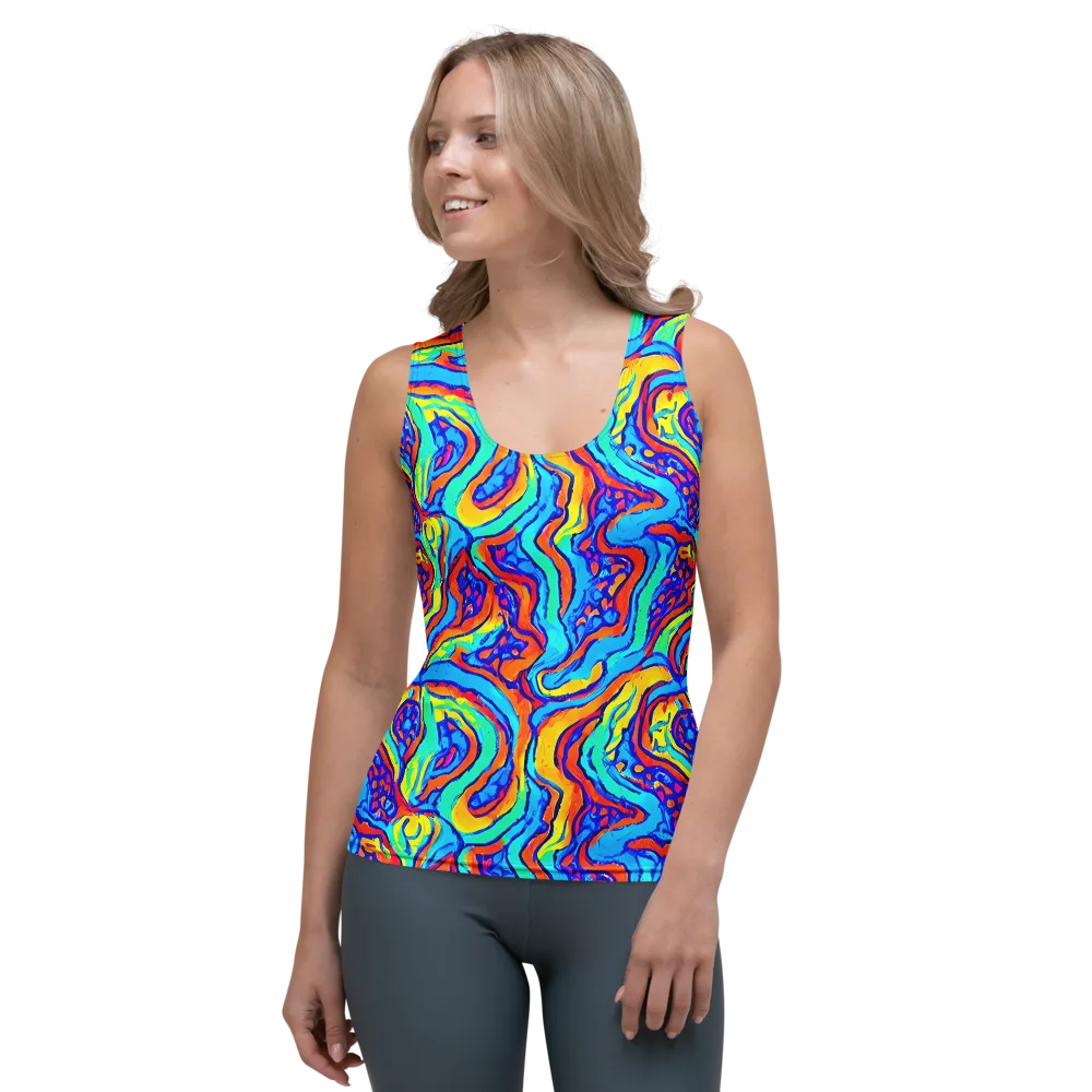 Tangerine Tempest on Women's Tank Top — Front