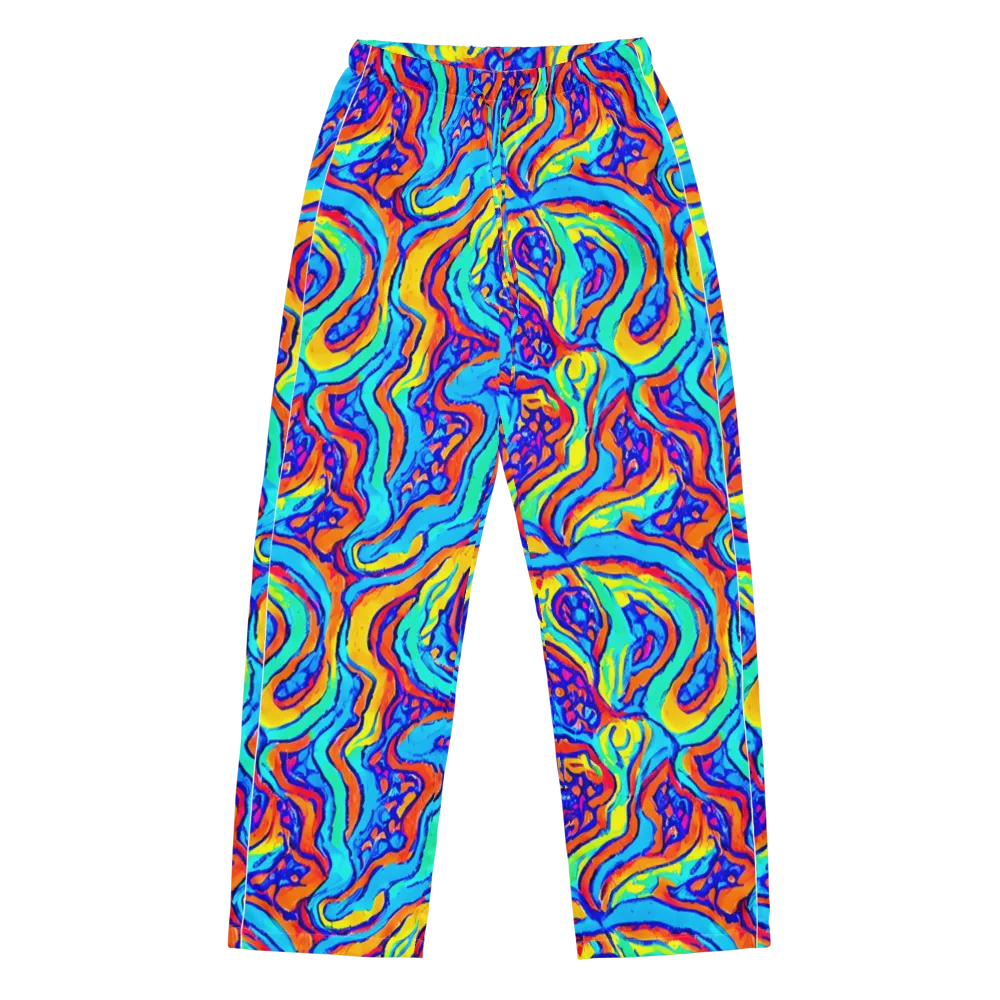 Tangerine Tempest on Women's Pajama Pants — Front