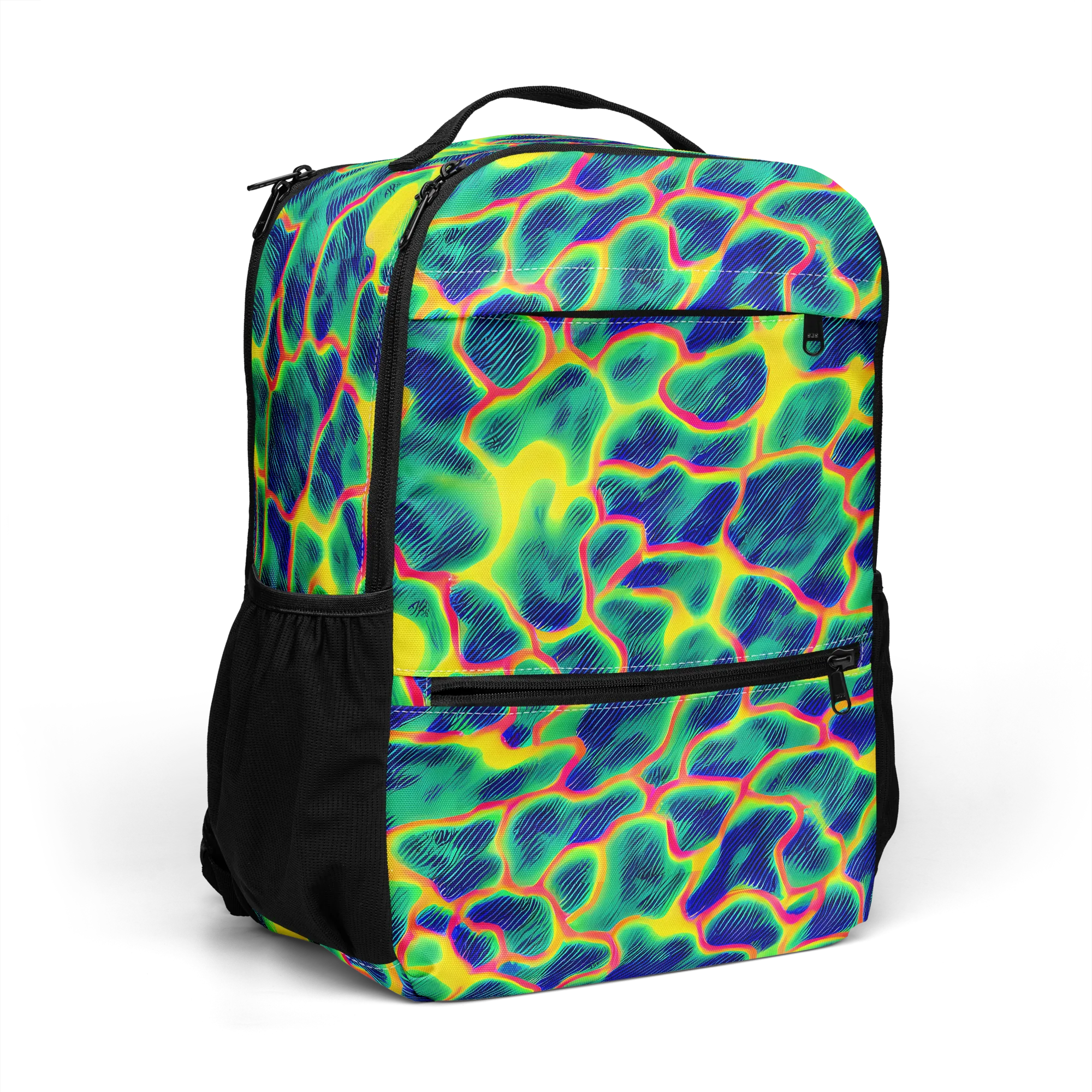 Luminous Mosaic on Utility Backpack — Right Front