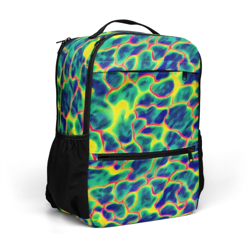 Luminous Mosaic on a Utility Backpack