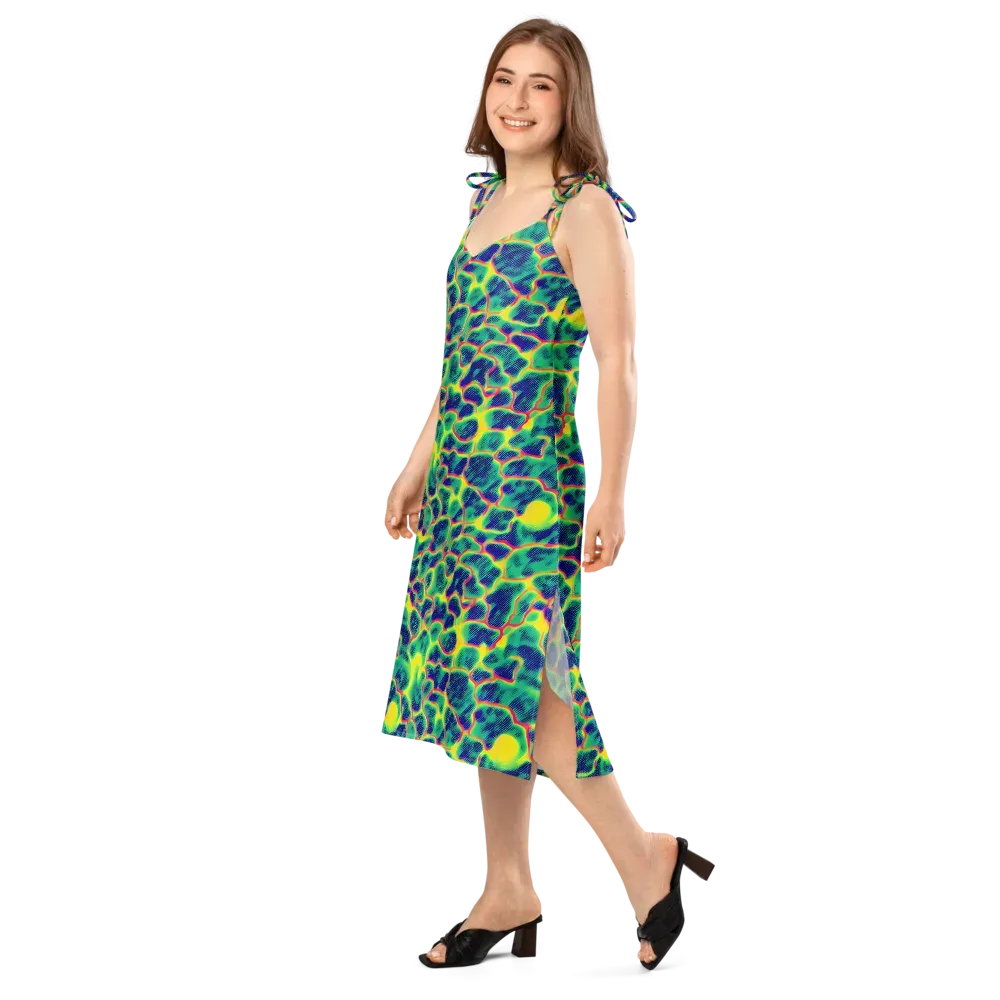 Luminous Mosaic on Slip Dress — Left Front