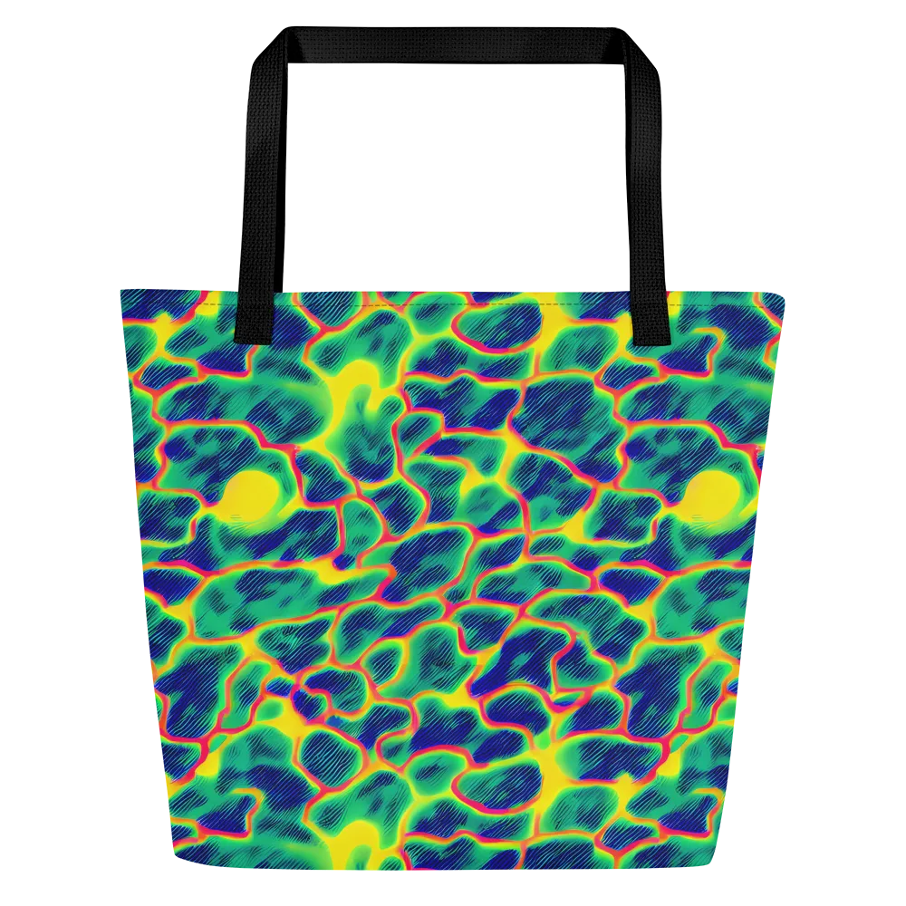 Luminous Mosaic on Large Tote Bag W/ Pocket — Front