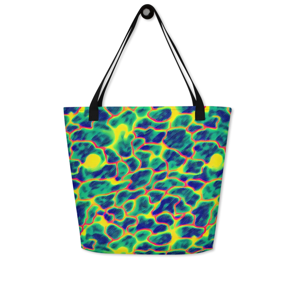 Luminous Mosaic on Large Tote Bag W/ Pocket — Front