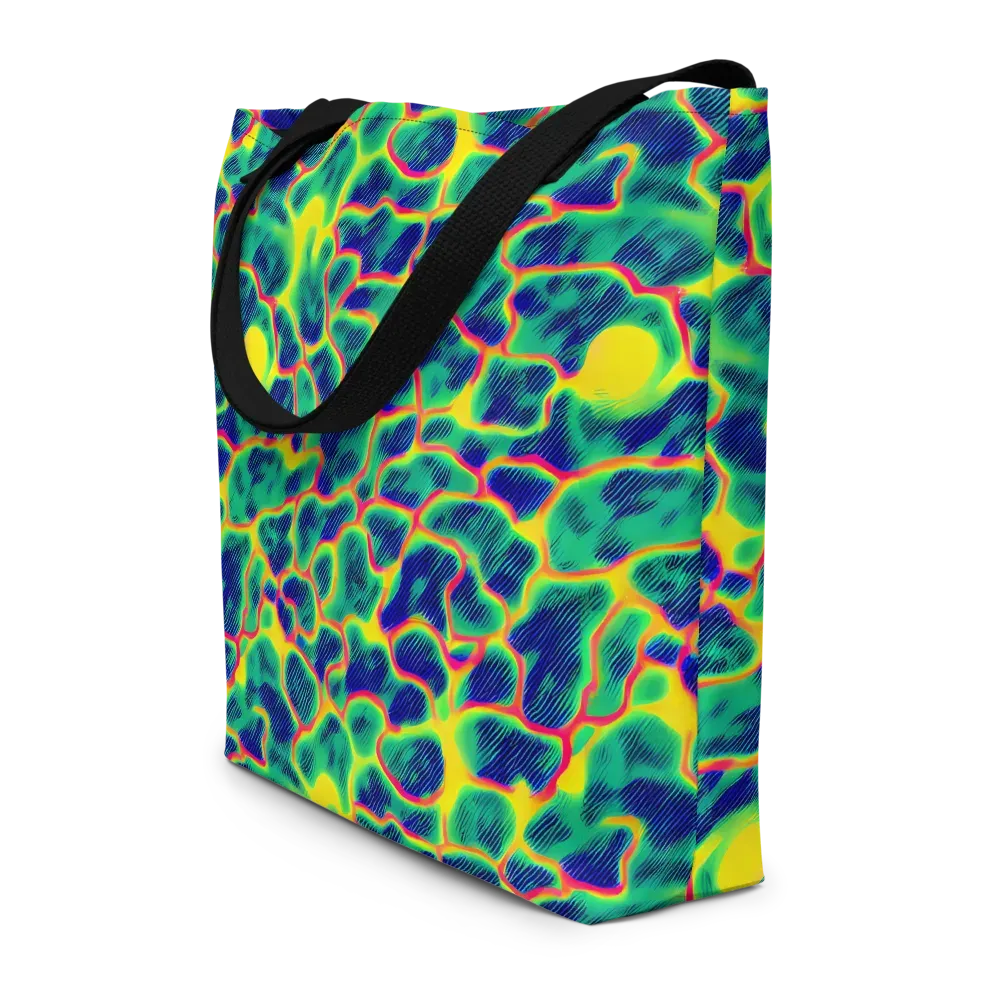 Luminous Mosaic on Large Tote Bag W/ Pocket — Front