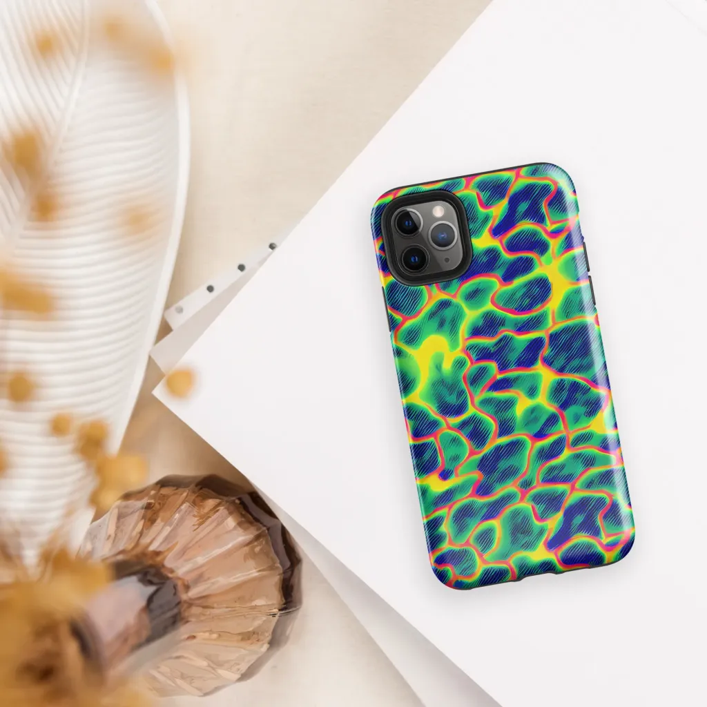 Luminous Mosaic on Tough Case for iPhone® — Front