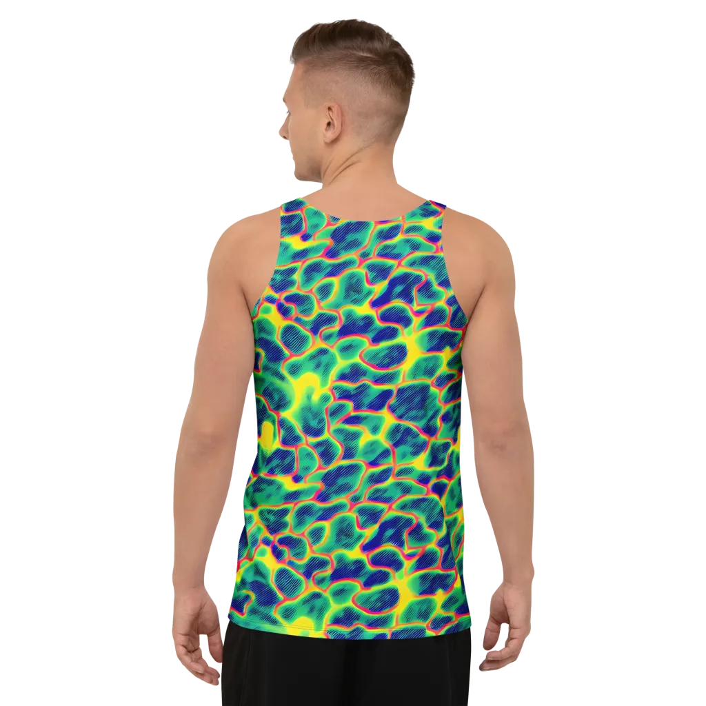 Luminous Mosaic on Men's Tank Top — Back