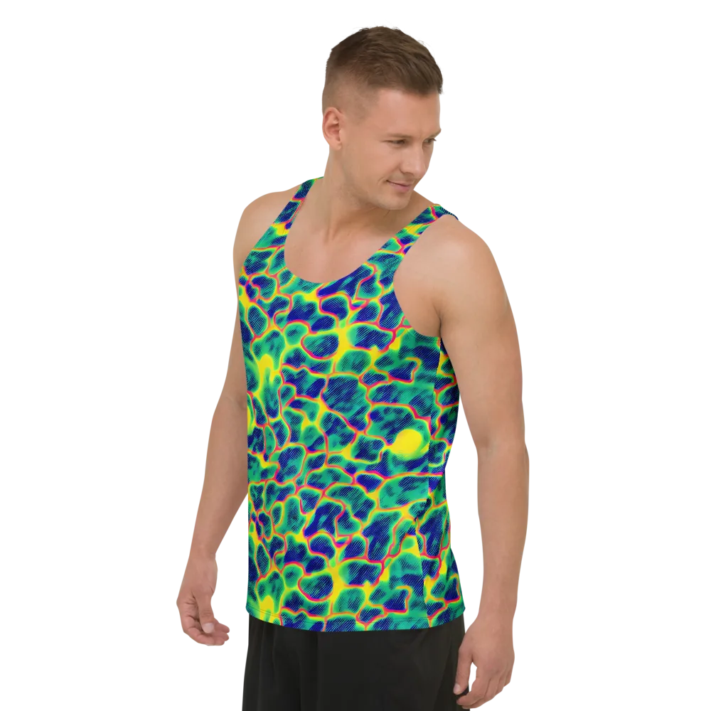 Luminous Mosaic on Men's Tank Top — Left Front