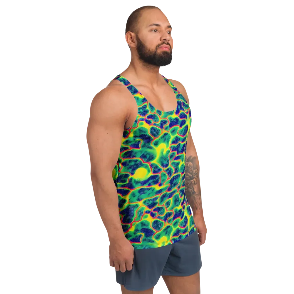 Luminous Mosaic on Men's Tank Top — Right Front