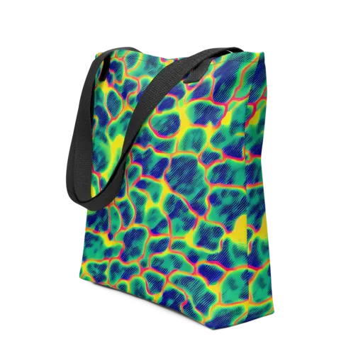 Luminous Mosaic on a Tote Bag