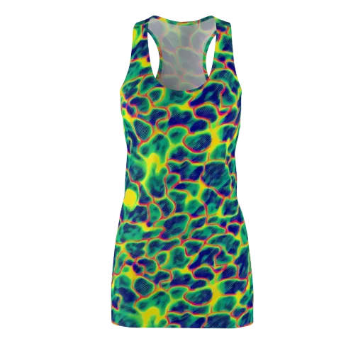 Luminous Mosaic on a Racerback Dress