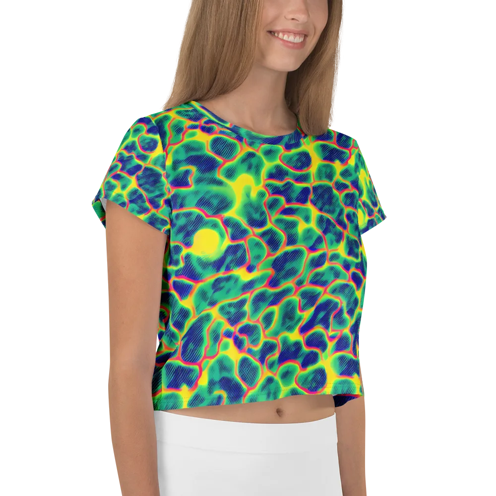 Luminous Mosaic on Crop Tee — Right