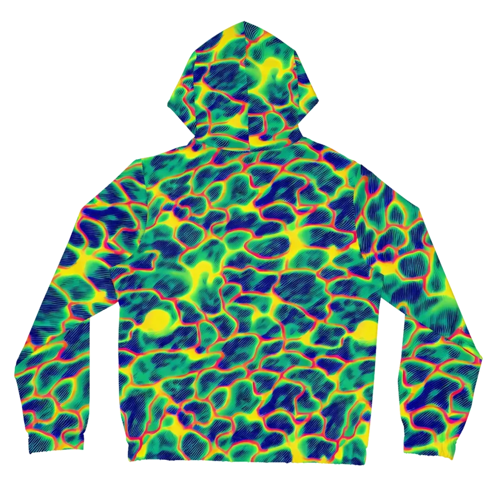 Luminous Mosaic on Women's Full-Zip Hoodie — Back