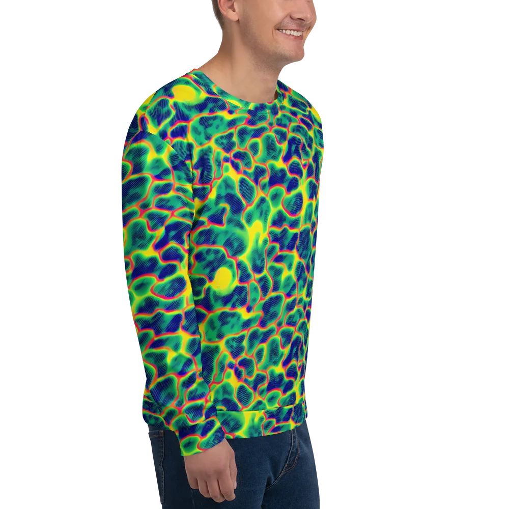 Luminous Mosaic on Sweatshirt — Right Front