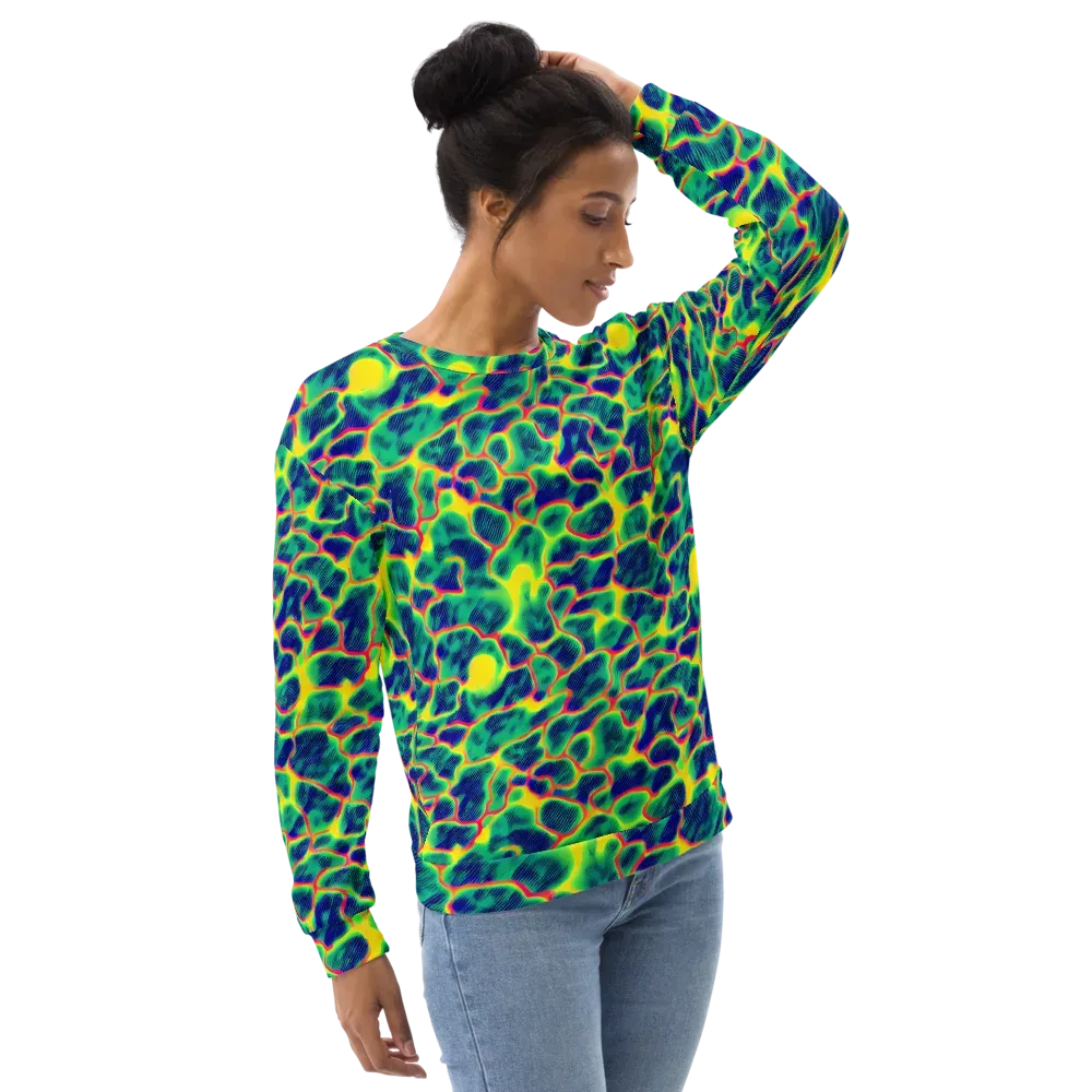 Luminous Mosaic on Sweatshirt — Right Front