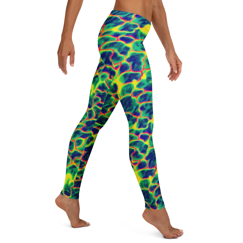 Luminous Mosaic on Leggings — Right